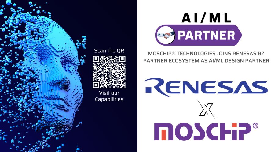 MosChip Technologies joins Renesas RZ Partner Ecosystem as AI/ML Design Partner